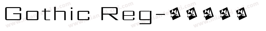 Gothic Reg字体转换